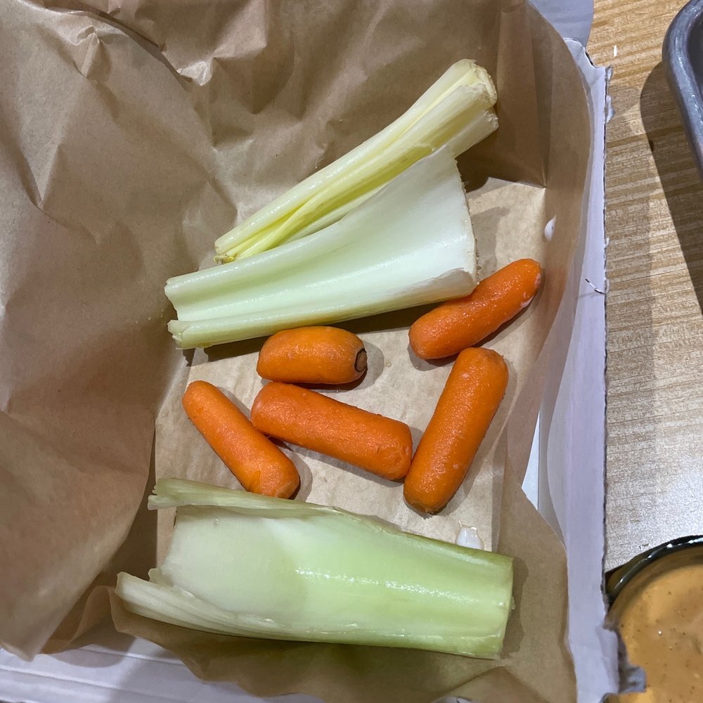 Buffalo Wild Wings - This is what I was served when ordering carrots and celery side - Chicken Wings Near Me - Pearland, Texas Buffalo Wild Wings - This is what I was served when ordering carrots and celery side - Chicken Wings Near Me - Pearland, Texas