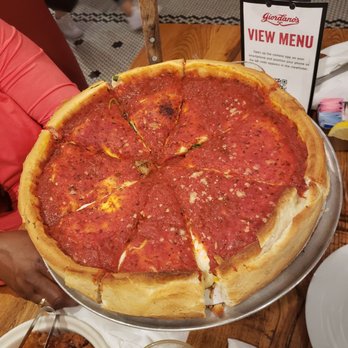 Giordano's - Half Pepperoni/Sausage and Half Spinach, Pepperoni & Sausage - Pizza Near Me - Chicago, Illinois