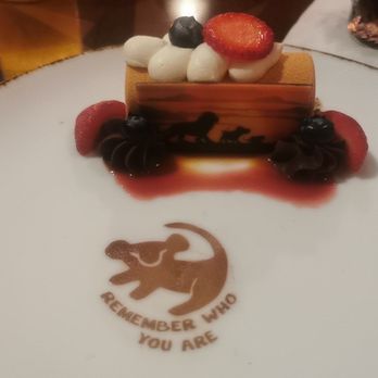 Tiffins Restaurant - Dessert, the lion king - New American Near Me - Lake Buena Vista, Florida Tiffins Restaurant - Dessert, the lion king - New American Near Me - Lake Buena Vista, Florida