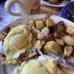 Irish Eggs Benedict and Home Fries Irish Eggs Benedict and Home Fries