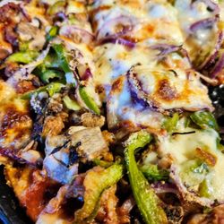 Barnabys - Granger - Thin crust, sausage, mushroom, green pepper, onion