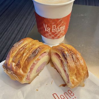 Va Bene Caffè - My breakfast. Hazelnut latte and a ham & cheese croissant. - Coffee & Tea Near Me - Las Vegas, Nevada Va Bene Caffè - My breakfast. Hazelnut latte and a ham & cheese croissant. - Coffee & Tea Near Me - Las Vegas, Nevada