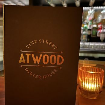 Atwood Oyster House - a menu and a candle - Seafood Near Me - Cincinnati, Ohio Atwood Oyster House - a menu and a candle - Seafood Near Me - Cincinnati, Ohio