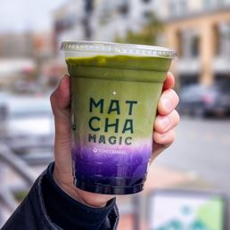Ube Matcha Latte