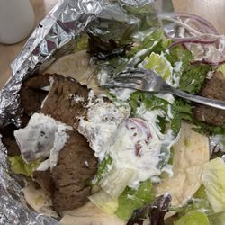The Mediterian Deli - Gyro with beef -Yum!