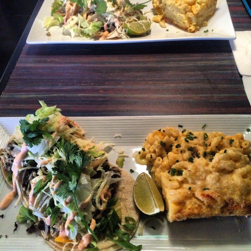 Sisserou's Caribbean Restaurant & Catering - Jerk chicken tacos with baked mac n cheese. - Caribbean Near Me - Tulsa, Oklahoma Sisserou's Caribbean Restaurant & Catering - Jerk chicken tacos with baked mac n cheese. - Caribbean Near Me - Tulsa, Oklahoma