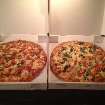 Pizza Zone - both pizzas were cooked to perfection! - Pizza Near Me - Spring, Texas Pizza Zone - both pizzas were cooked to perfection! - Pizza Near Me - Spring, Texas