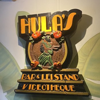 Hula's Bar & Lei Stand - Signage - Gay Bars Near Me - Honolulu, Hawaii