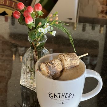 The Gathery - Chocolate lavender, crème brûlée and toasted marshmallow latte yes please - Cafes Near Me - Bellville, Texas
