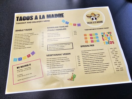 Menu photo 2 Tacos A La Madre Calverton, MD Menu photo 2 Tacos A La Madre Calverton, MD