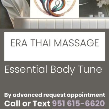Era Thai Massage - Never knew how badly my body needed a "TUNE UP" until I had one.. Amazing! - Massage Therapy Near Me - Murrieta, California Era Thai Massage - Never knew how badly my body needed a "TUNE UP" until I had one.. Amazing! - Massage Therapy Near Me - Murrieta, California