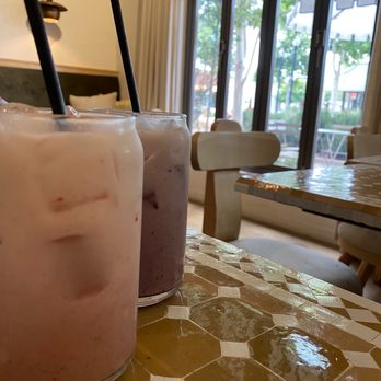 Eat Real Cafe - Rose + Lavender Iced Lattes - Cafes Near Me - Newhall, California Eat Real Cafe - Rose + Lavender Iced Lattes - Cafes Near Me - Newhall, California
