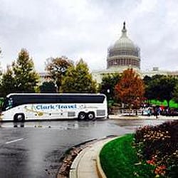 Clark Travel Inc - Clark Travel 56 Passenger Motorcoach parked in front of the Capital building!