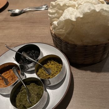 Copra - Chutney platter with pappadum - Indian Near Me - San Francisco, California