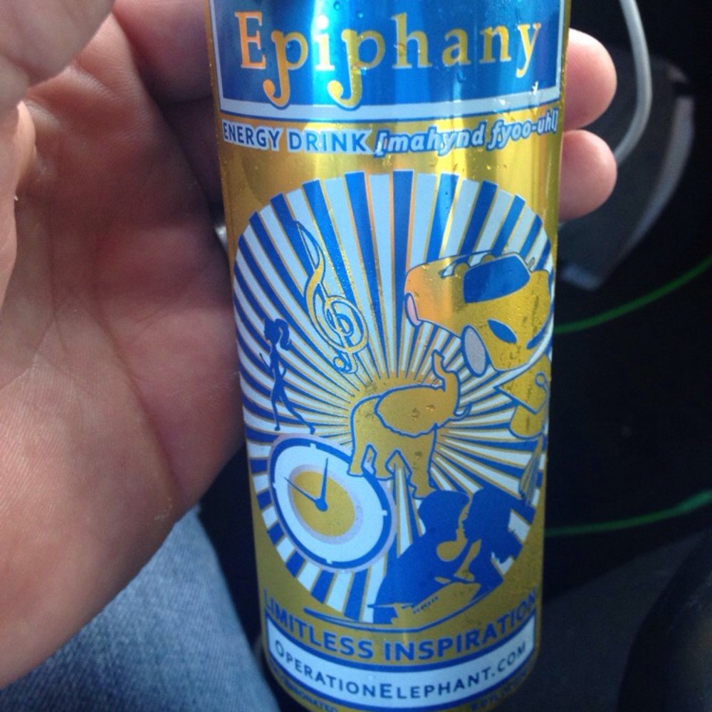 Donna's Donuts - a hand holding a can of epiphany - Donuts Near Me - Weatherford, Texas