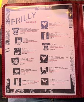 Menu photo 2 Club Frills Providence, RI
