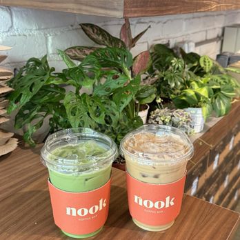 Nook Coffee Bar - island matcha, honey lavender latte - Coffee & Tea Near Me - Costa Mesa, California Nook Coffee Bar - island matcha, honey lavender latte - Coffee & Tea Near Me - Costa Mesa, California