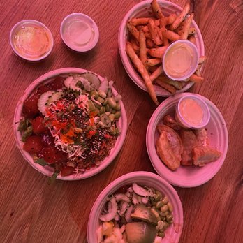 Ono Poke - Fries, gyoza, and two build your own bowls - Hawaiian Near Me - Birmingham, Alabama