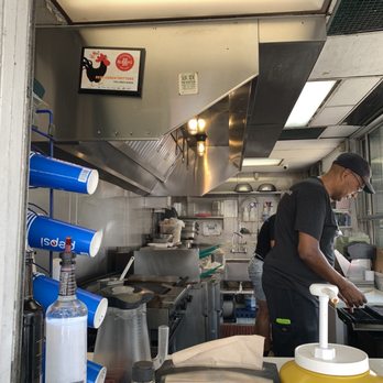 The Conch Shack - Inside. Very small like a food truck - Seafood Near Me - Key West, Florida