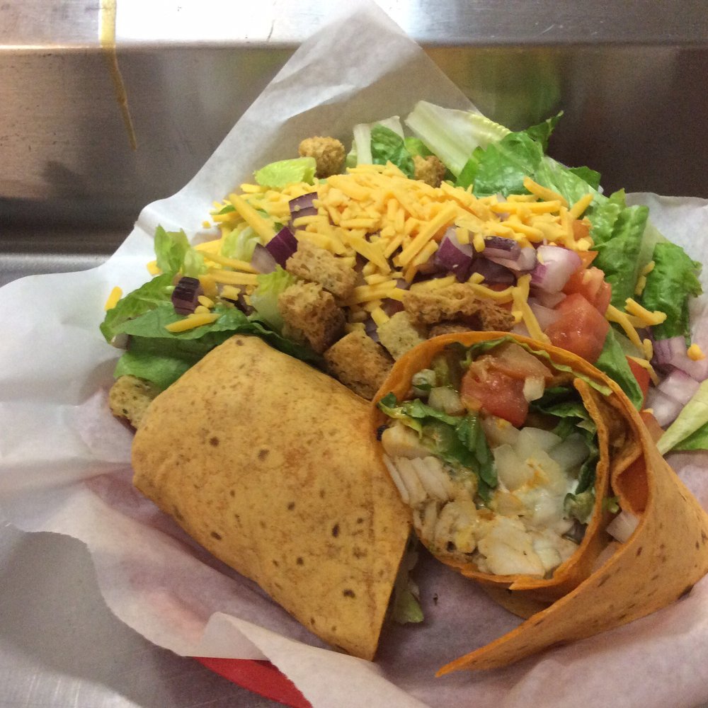 Marty's Sports Bar - a taco salad in a basket - Sports Bars Near Me - Springfield, Missouri