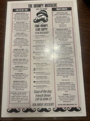 Menu photo 1 The Grumpy Mustache Murrells Inlet, SC Menu photo 1 The Grumpy Mustache Murrells Inlet, SC