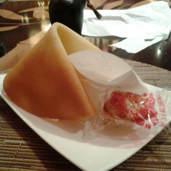 Asia - Cute way to give the bill -in a homemade fortune cookie - Asian Fusion Near Me - St. Charles, Missouri