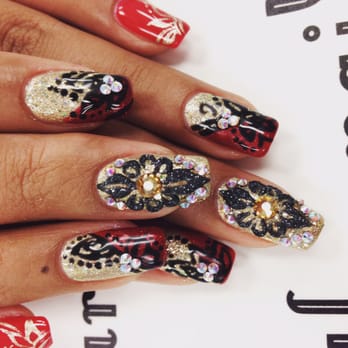The Nail Bar - My girlfriend's nails for an Indian Wedding we went to - Nail Salons Near Me - Burbank, California The Nail Bar - My girlfriend's nails for an Indian Wedding we went to - Nail Salons Near Me - Burbank, California