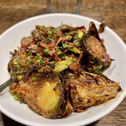 Acreage - Brussel Sprouts - Pretty tasty! Nice spice, bacon and crispy sprouts. Solid appetizer...