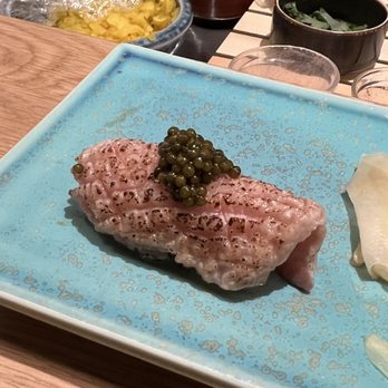 Kazumi Omakase - Otoro with Kaluga caviar - Sushi Bars Near Me - New York, New York Kazumi Omakase - Otoro with Kaluga caviar - Sushi Bars Near Me - New York, New York