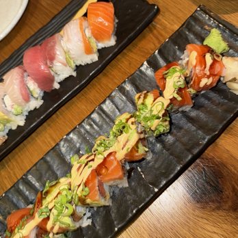 Ozumo - Rainbow roll and Honcho roll - Izakaya Near Me - San Jose, California Ozumo - Rainbow roll and Honcho roll - Izakaya Near Me - San Jose, California