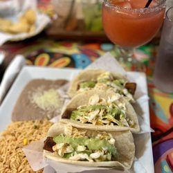 Senor Tequila's - Baja Cali Tacos, Frozen Strawberry Margarita