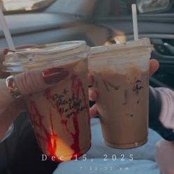 Gathering Grounds - My son always orders an iced vanilla Chai! During Christmas season, I was LOVING the Sleigh Bells drink they made