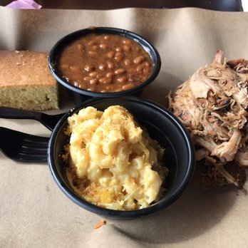 Mission Bbq - Pulled Pork with Baked Beans and Mac & Cheese - Barbeque Near Me - Tallahassee, Florida Mission Bbq - Pulled Pork with Baked Beans and Mac & Cheese - Barbeque Near Me - Tallahassee, Florida