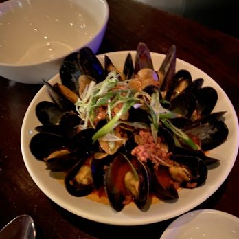 Casa Mono - Mussels with Chorizo & Pimenton - Spanish Near Me - New York, New York Casa Mono - Mussels with Chorizo & Pimenton - Spanish Near Me - New York, New York
