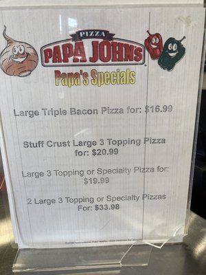 Menu photo 1 Papa Johns Pizza Pearl City, HI Menu photo 1 Papa Johns Pizza Pearl City, HI