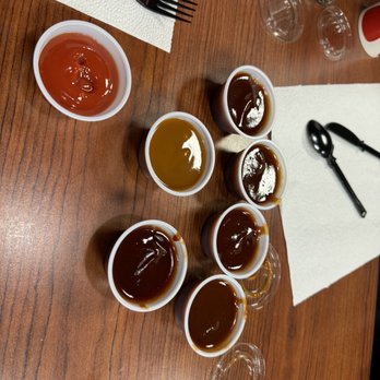 My Island Smokehouse - 6 BBQ sauces & ketchup. - Smokehouse Near Me - Cocoa, Florida My Island Smokehouse - 6 BBQ sauces & ketchup. - Smokehouse Near Me - Cocoa, Florida