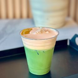 Dex Coffee - Orange Matcha Einspanner - Uji Ceremonial Matcha (First Harvest), fresh orange, cream top 5/5