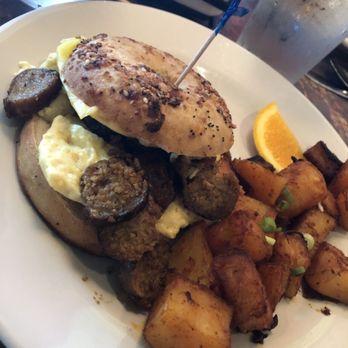 Betty's - Brunch special: vegan breakfast sandwich - New American Near Me - Buffalo, New York Betty's - Brunch special: vegan breakfast sandwich - New American Near Me - Buffalo, New York