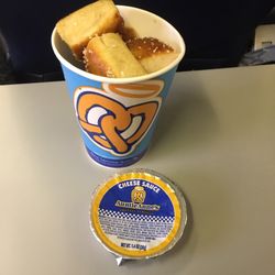 Auntie Anne's - Quick and easy airport grub on the plane