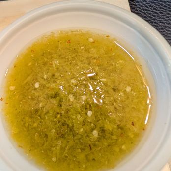 Tamaleman House - Green "Verde sauce" on 12/19/2025, very watery. - Mexican Near Me - Norwalk, California Tamaleman House - Green "Verde sauce" on 12/19/2025, very watery. - Mexican Near Me - Norwalk, California