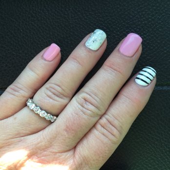 Friendly Nails and Spa - I love my nails!  A cute way to keep it light in the Summer - Nail Salons Near Me - La Mirada, California
