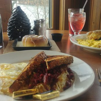 Grand Superior Lodge - Our delicious breakfast with the amazing view - Resorts Near Me - Two Harbors, Minnesota