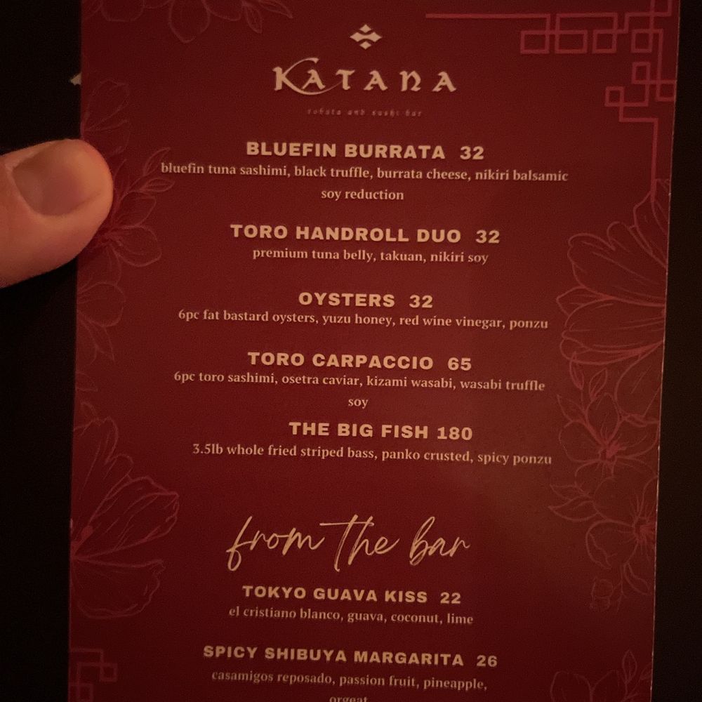 Katana - Specialty menu - Sushi Bars Near Me - West Hollywood, California Katana - Specialty menu - Sushi Bars Near Me - West Hollywood, California