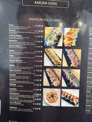 Menu photo 8 Kakuna Sushi Fremont, CA