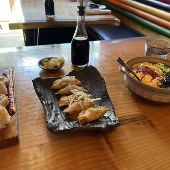 Lucky Robot Restaurant - Atomic Salmon Maki Roll, Barbacoa Dumplings, and Wagyu Fried Rice. - Sushi Bars Near Me - Austin, Texas Lucky Robot Restaurant - Atomic Salmon Maki Roll, Barbacoa Dumplings, and Wagyu Fried Rice. - Sushi Bars Near Me - Austin, Texas