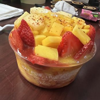 Pur Bowls - Mango Chamoy bowl. - Acai Bowls Near Me - Orange, California Pur Bowls - Mango Chamoy bowl. - Acai Bowls Near Me - Orange, California