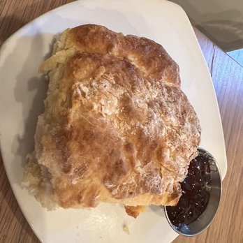 Cille And Scoe - Biscuit with strawberry jam - Southern Near Me - Greensboro, North Carolina Cille And Scoe - Biscuit with strawberry jam - Southern Near Me - Greensboro, North Carolina