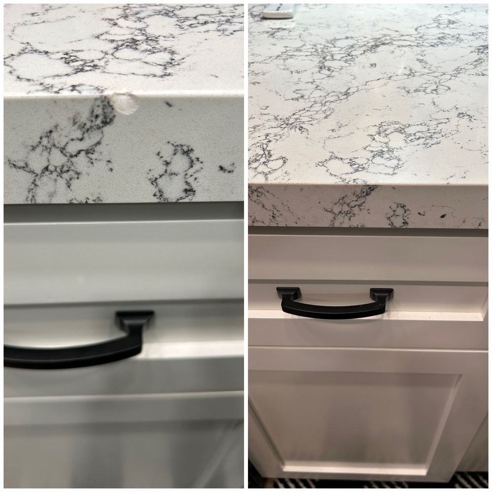 Perfect Granite Solutions - Before and after repair - Building Supplies Near Me - Anaheim, California