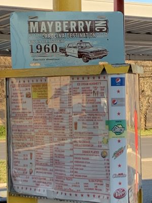 Menu photo 3 Mayberry Drive In Mount Airy, NC Menu photo 3 Mayberry Drive In Mount Airy, NC