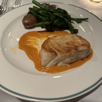 The Huntley Taverne - Potato crusted halibut - New American Near Me - Summit, New Jersey